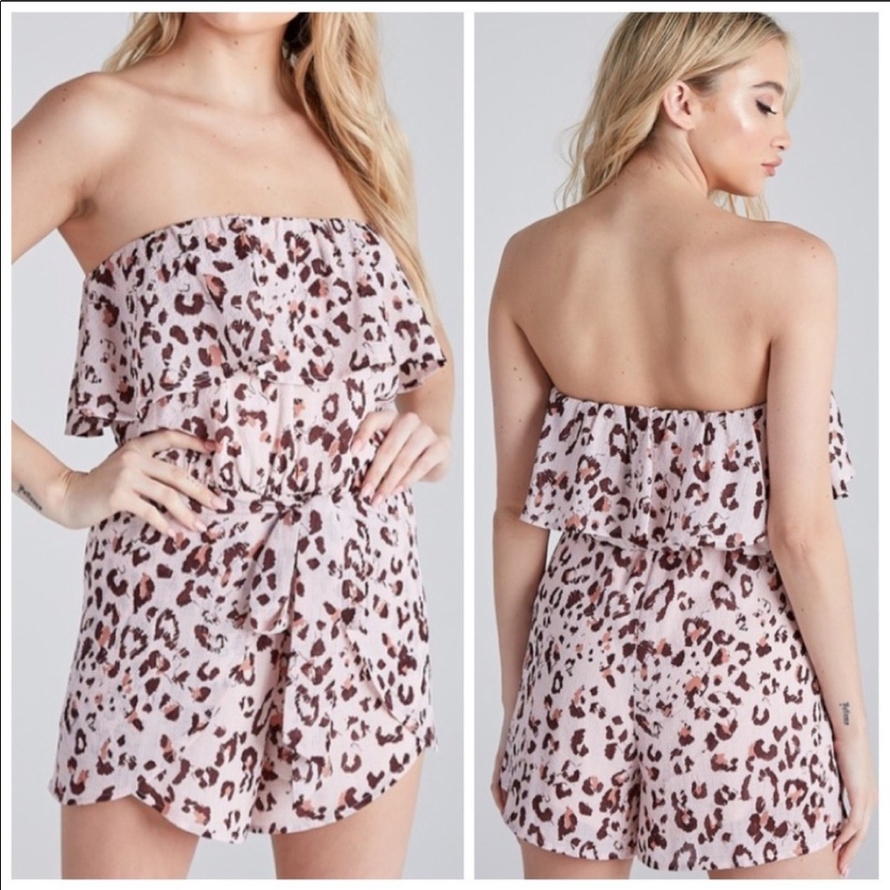LAST 1️⃣ 🐾 PINK ANIMAL PRINT ROMPER 🐾 - Picture 3 of 3